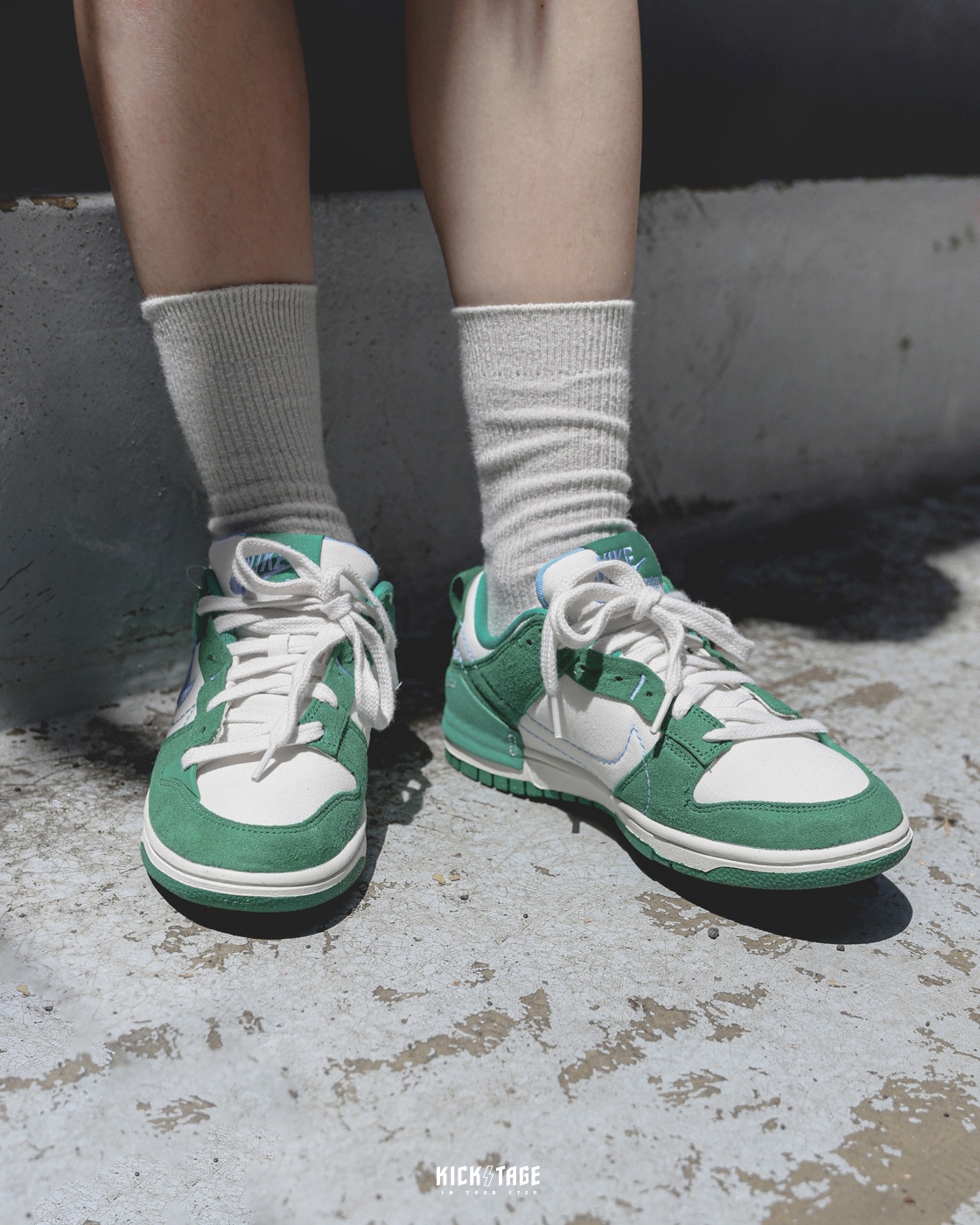 **特價商品售出不退換**女鞋 NIKE W DUNK LOW Disrupt 2  Malachite 白綠 雙勾 解構 休閒鞋【DH4402-001】25SALE
