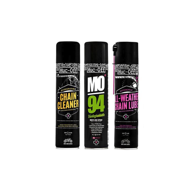 Muc-Off 機車鏈條清潔套組（搭配全天候鏈條油）
