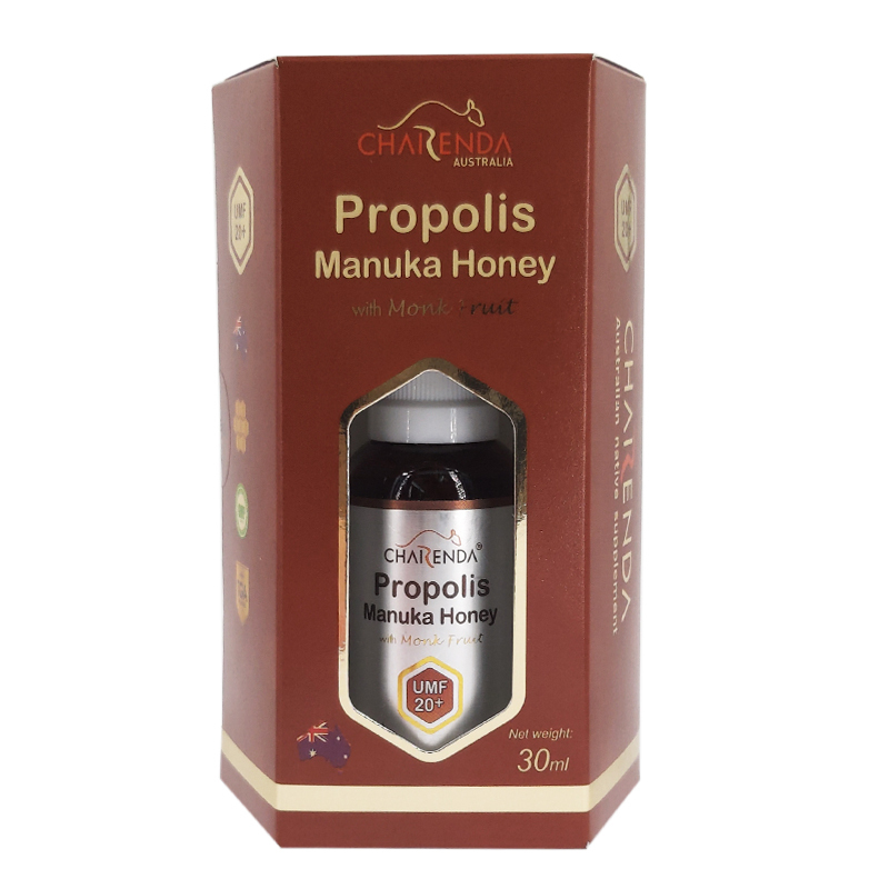 【2件8折】齊樂達CHARENDA麥蘆卡蜂膠UMF20+蜂蜜羅漢果配方清新口氣潤肺止咳舒緩喉嚨痛