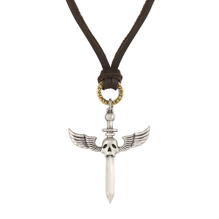 Bico項鍊，男士項鍊 圓環與翅膀之劍造型；不擇手段地追求完美的幸福 （3072）