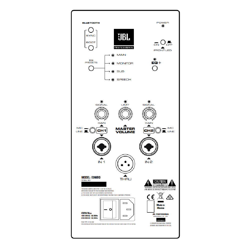 JBL JBL / Eon612 藍芽主動式PA喇叭(12吋,500W)(可斜躺監聽)(支) 台灣代理公司貨 第 4 張圖片｜三峽錄音 / 音響