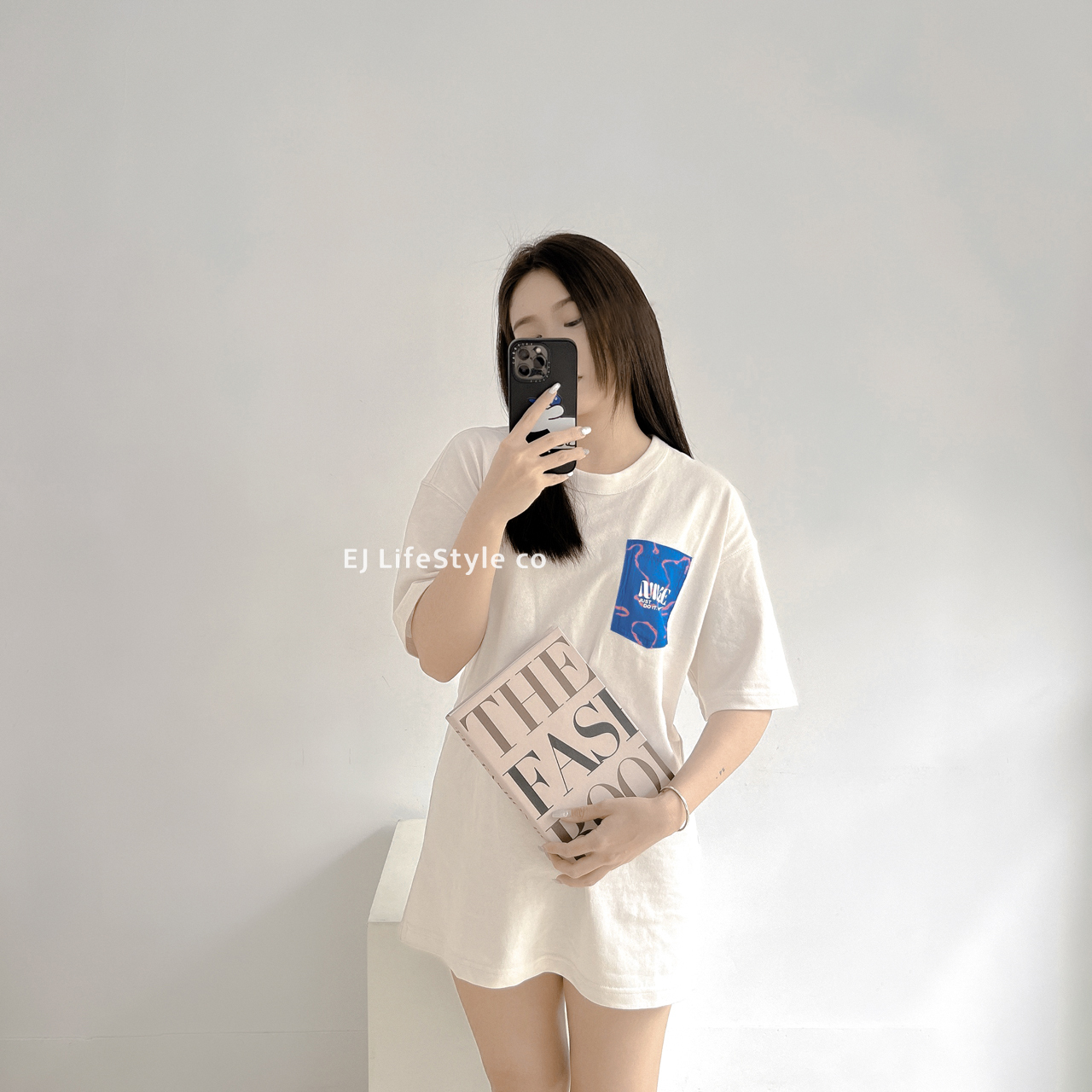 NIKE NSW JDI TEE 水波紋 LOGO 胸前口袋 短袖 墨綠 FJ7681-276 米白 FJ7681-030 / 現貨