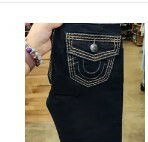 [S] TRUE RELIGION MB3 BILLIE MR STRAIGHT FLAP,2S BODY RINSE, 206135-2S BODY RINSE (STR115)