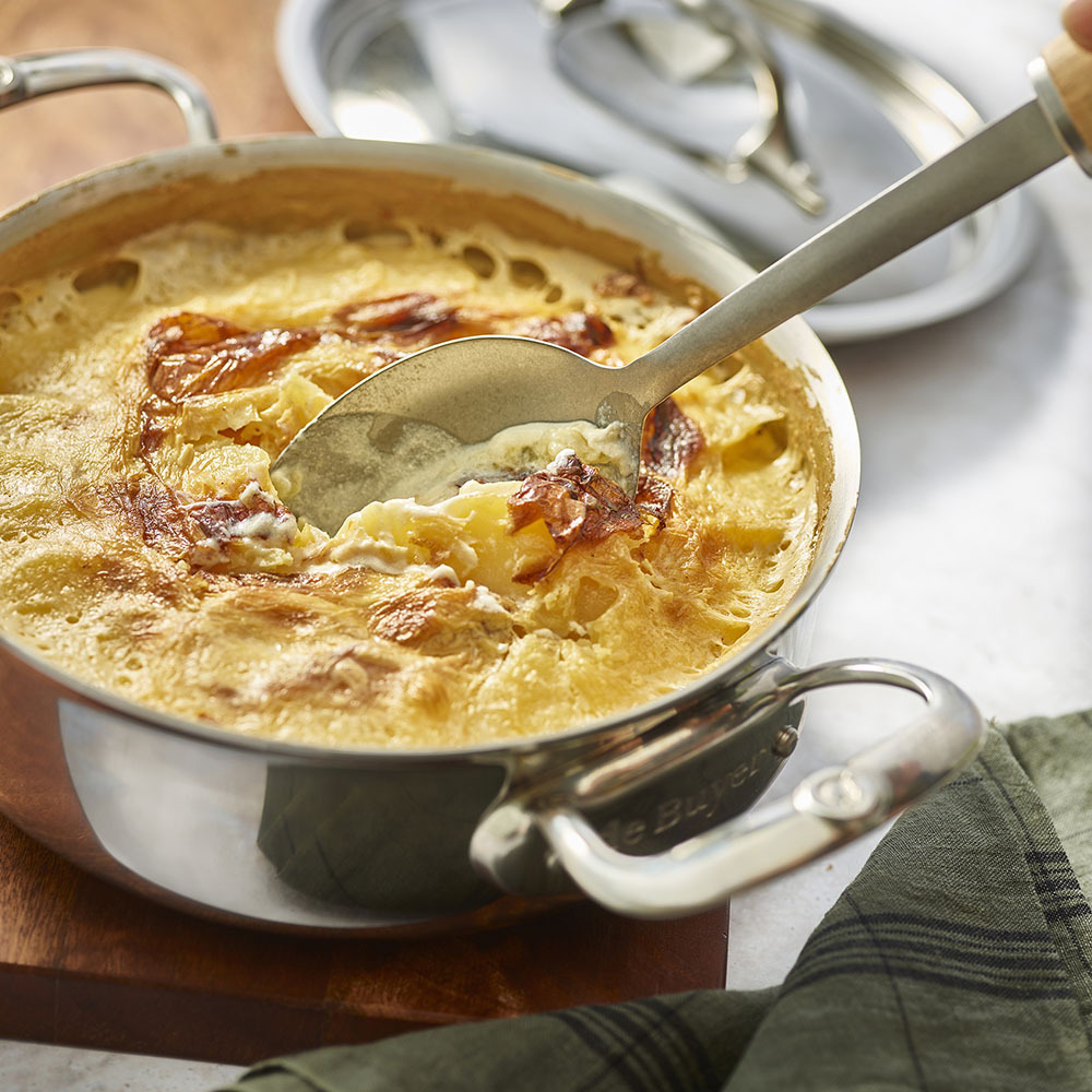 Affinity系列 l 多層複合不鏽鋼低身雙耳炒燉鍋 l 含蓋