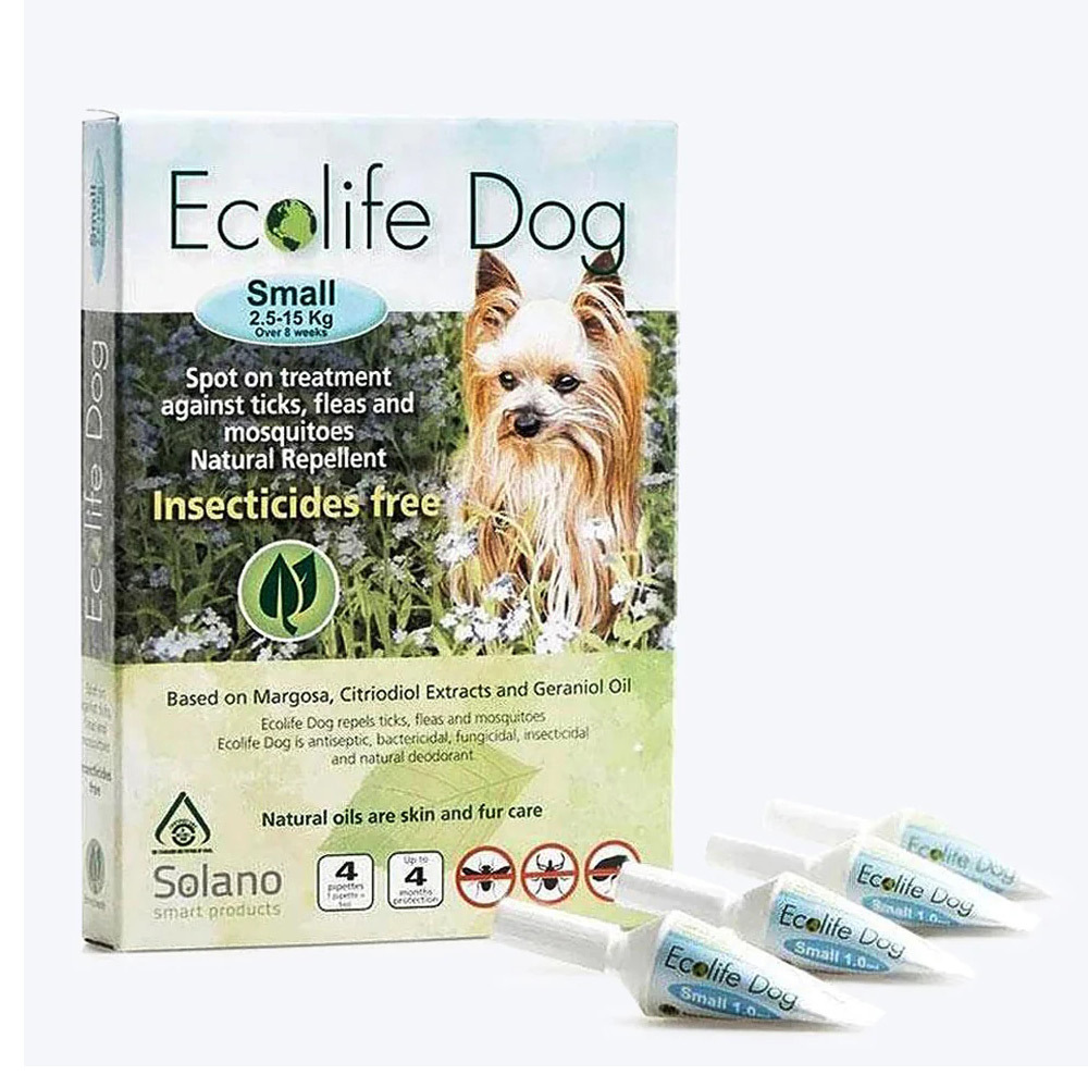 Ecolife Dog Spot On Tick and Flea Solution