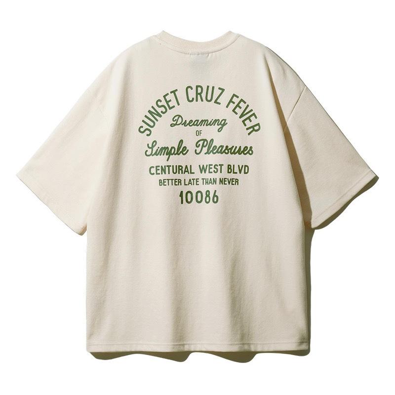 <預購> 韓國fp142 SUNSET CRUZ FEVER高磅短T