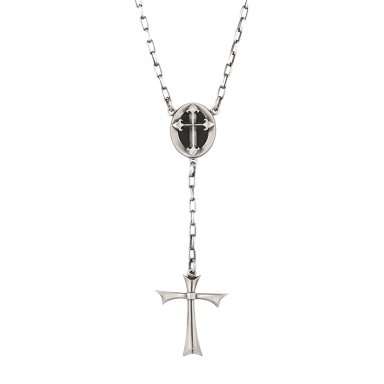 Bico項鍊，男士項鍊 橢圓與十字架造型；反省懺悔與負責任（3104）