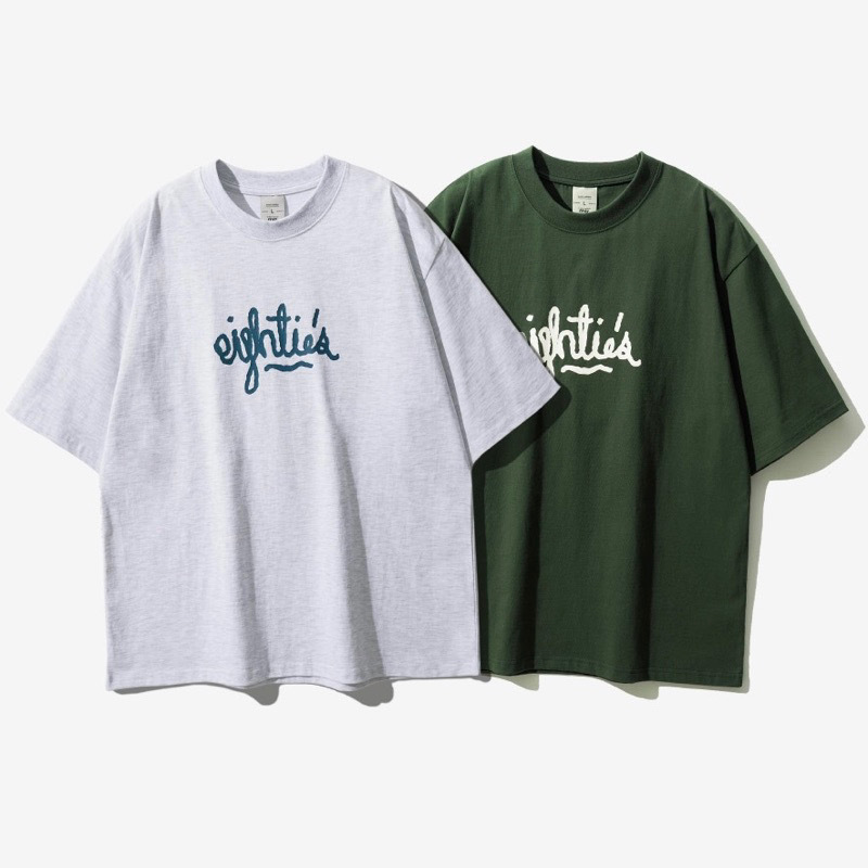 <預購> 韓國fp142 復古感手寫圖形高磅純棉短T