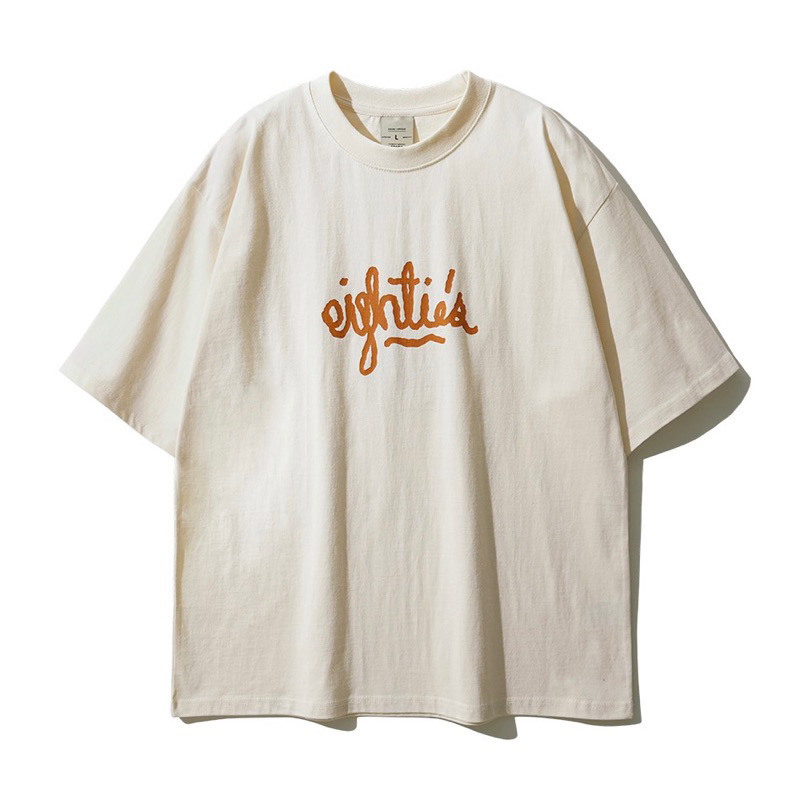 <預購> 韓國fp142 復古感手寫圖形高磅純棉短T