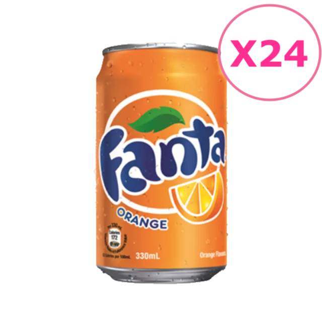 芬達橙味汽水【330ml x 24 罐】