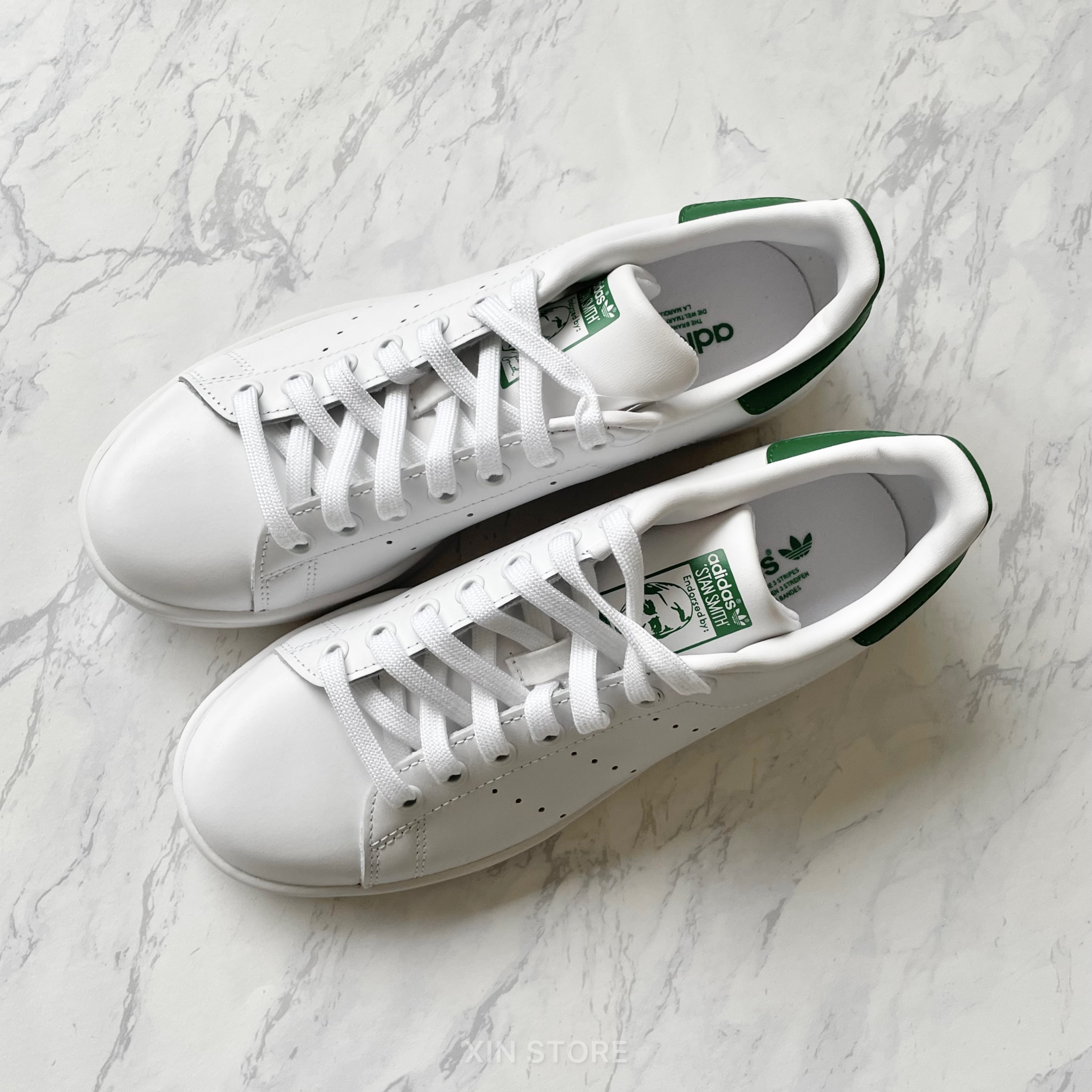 Adidas Originals Stan Smith Kanye West 著用鞋帶款白綠