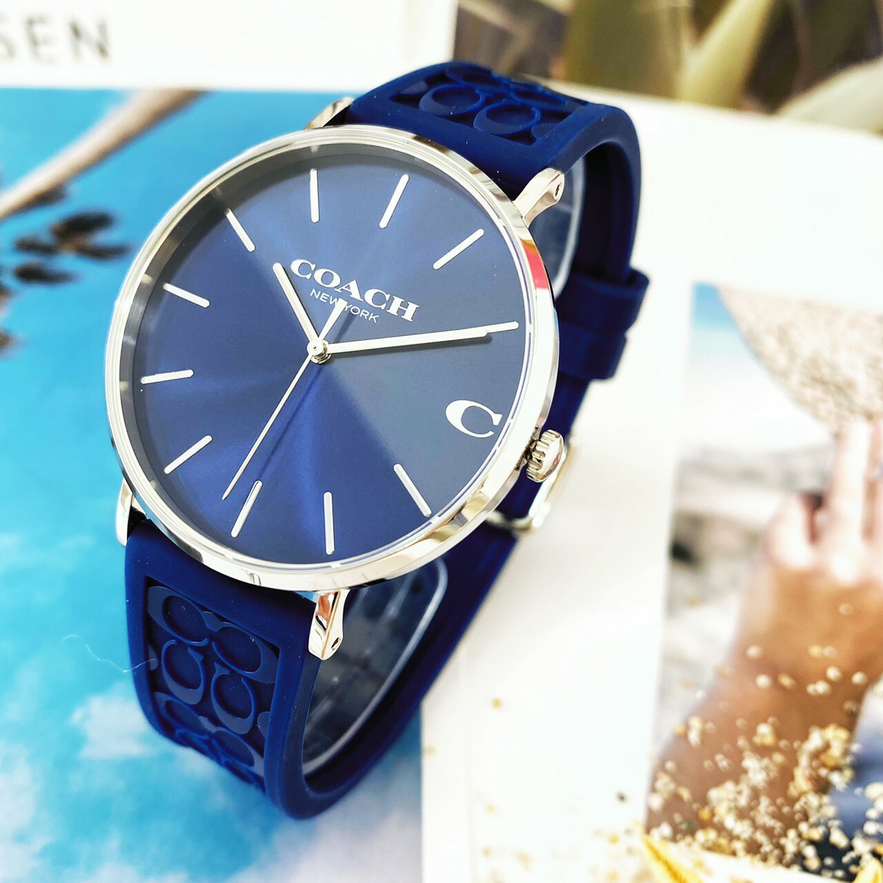 【COACH】經典LOGO C 時尚休閒腕錶 CO14602634 41mm 現代鐘錶