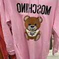 [S] MOSCHINO TEDDY BEAR HODDIE DRESS,PINK, DT0431-0427-1222 (SM471)