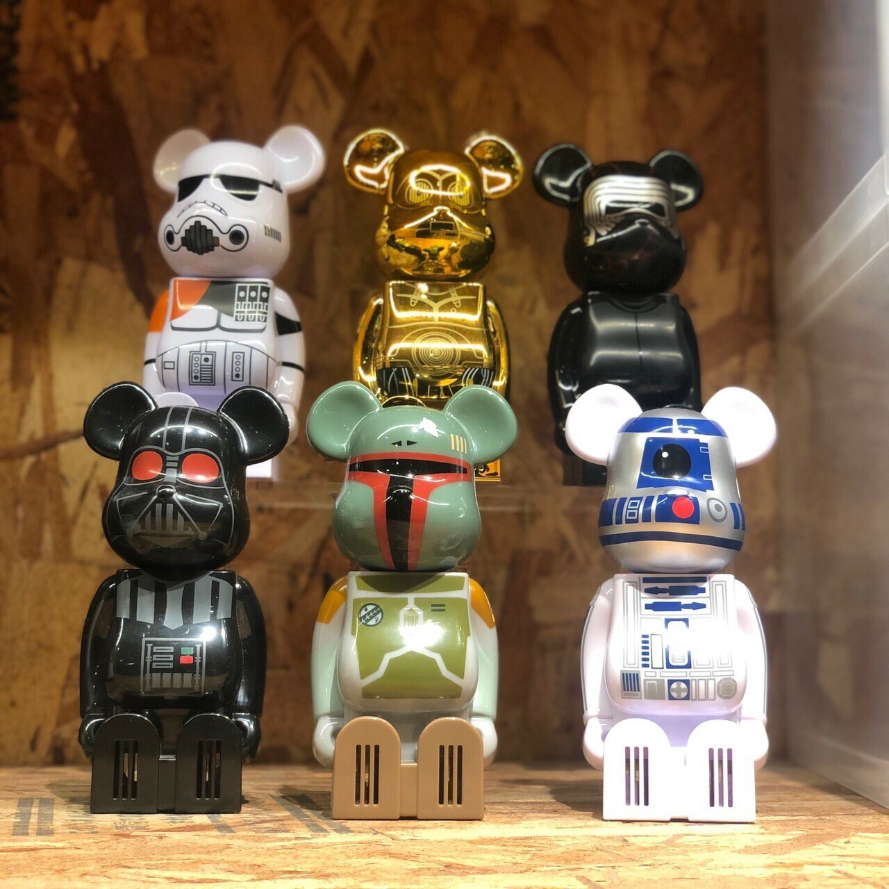 Starwars BE@RBRICK 星際大戰庫柏力克熊加護靈(六款套裝組)