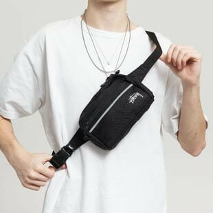 ☆ETW☆【EASY TO WEAR】STUSSY Diamond Ripstop Waist Bag 腰包 黑色 現貨
