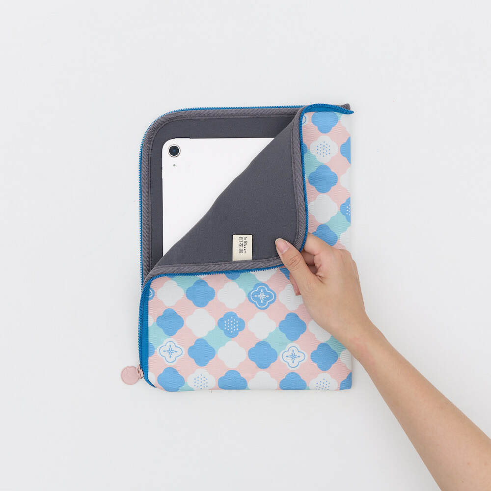 11吋iPad平板收納包/玻璃海棠2號/微風柔粉/經典新色