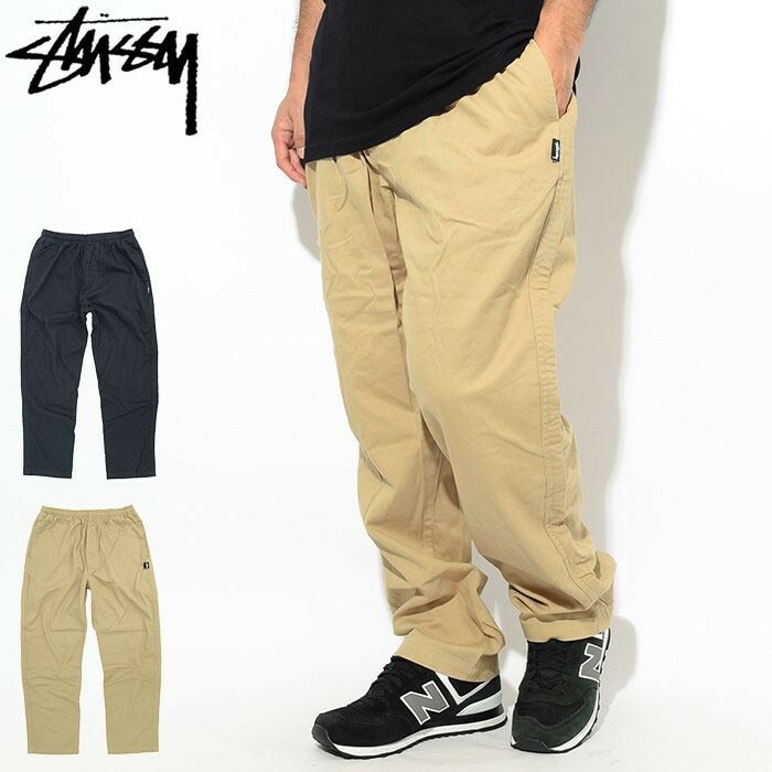 ☆ETW☆【EASY TO WEAR】STUSSY OG BRUSHED BEACH PANT 工作褲 長褲 現貨 黑色 卡其
