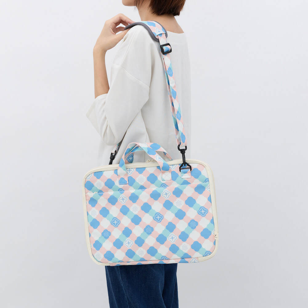 13" Laptop Case (Advanced)/Begonia Glass Pattern No.2/Breeze Pink