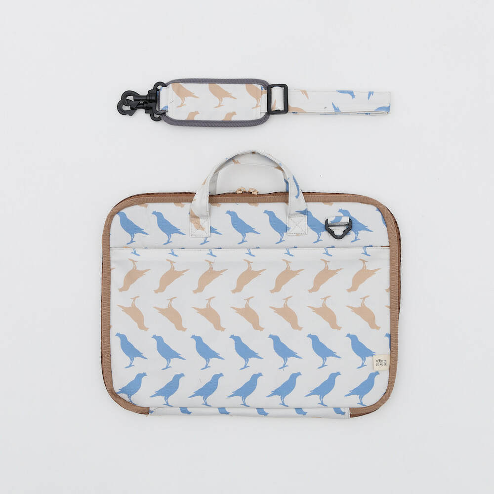 13" Laptop Case (Advanced)/Crested Myna No.5/Warm Sand