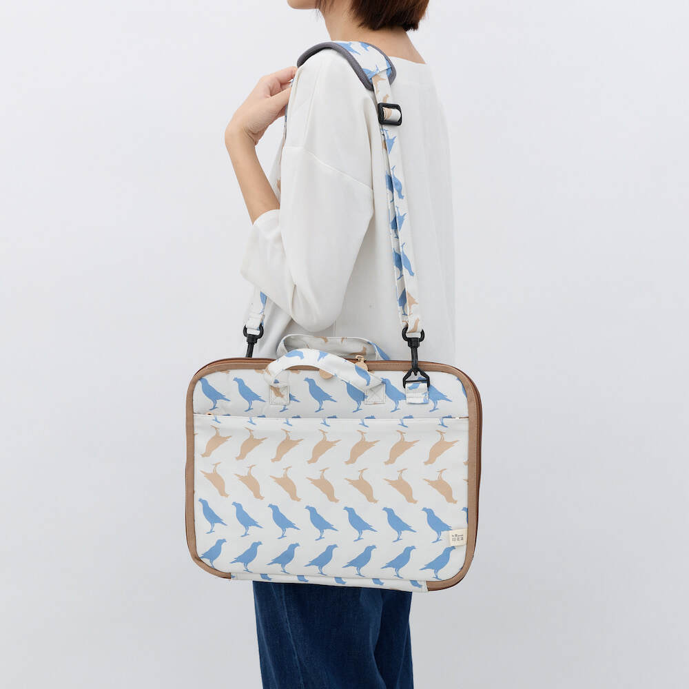 13" Laptop Case (Advanced)/Crested Myna No.5/Warm Sand