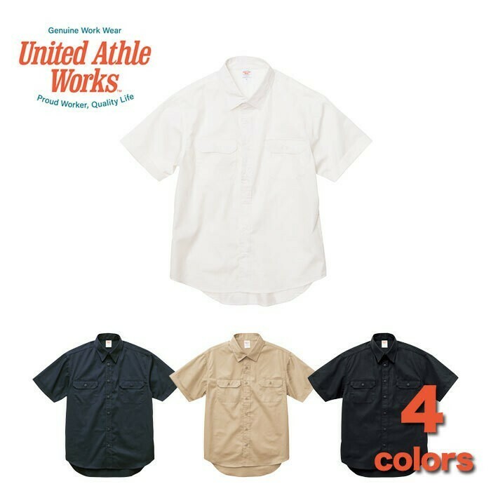 ☆ETW☆【EASY TO WEAR】日本 United Athle 1772-01 口袋襯衫 工作襯衫 襯衫 UA 工裝襯衫