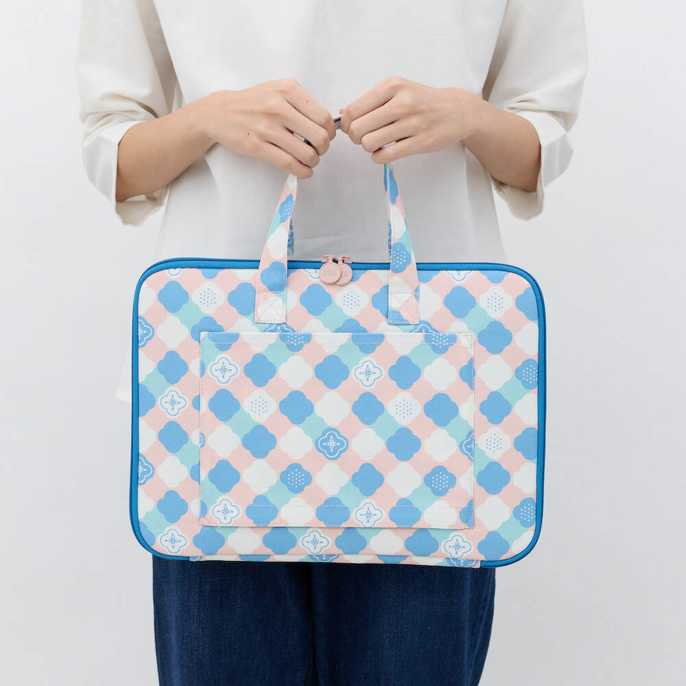 13インチ ノートパソコンケース /フローラガラス No.2/Breeze Pink