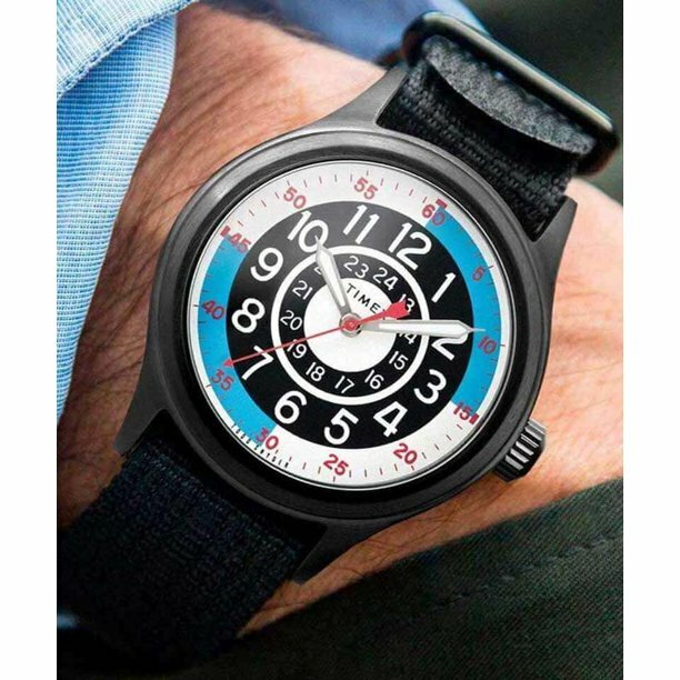 萬年鐘錶 - TIMEX 天美時   休閒風格簡約帆布錶帶男錶 TW2R56000 錶徑40MM