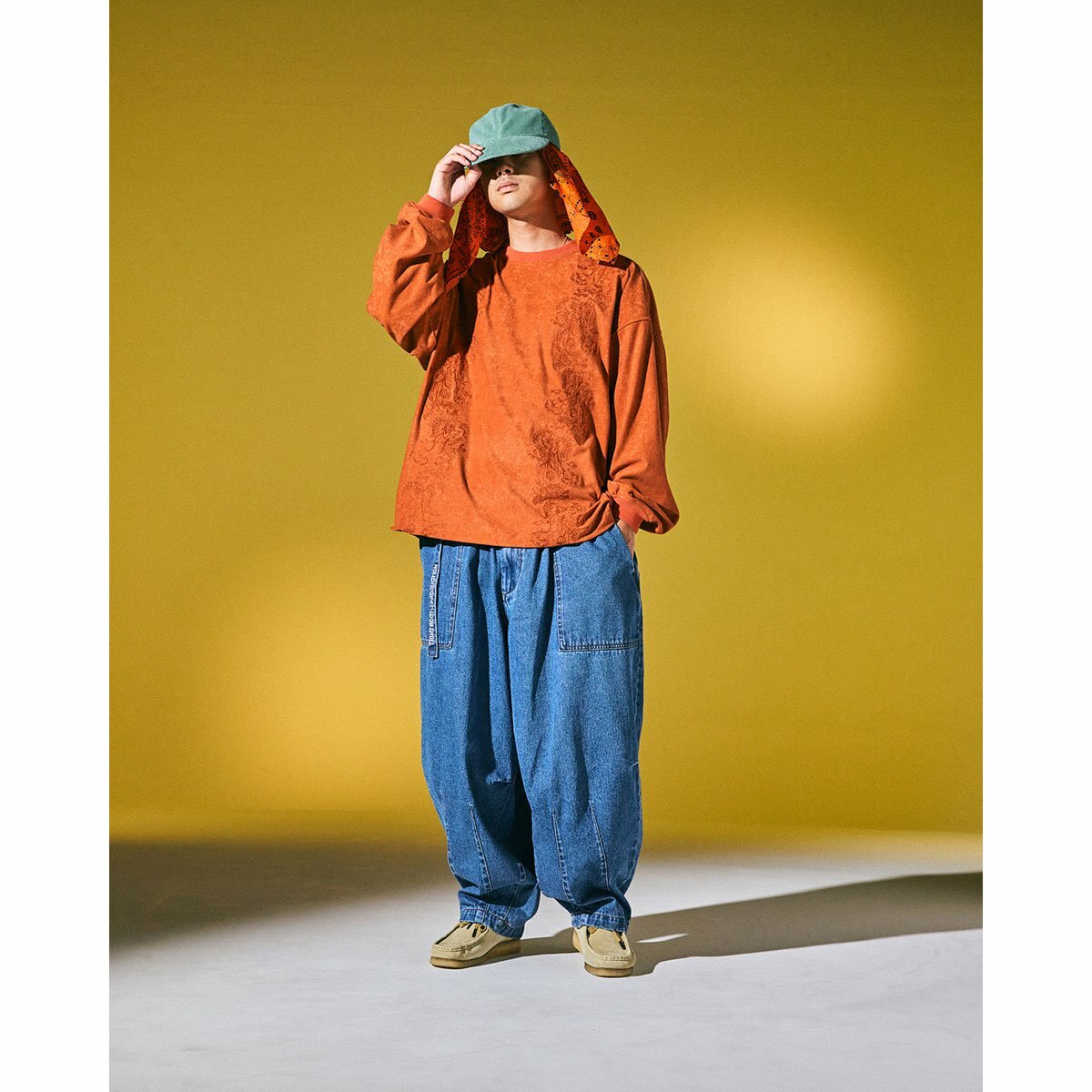 TBPR 23S/S DENIM BAKER BALLOON PANTS