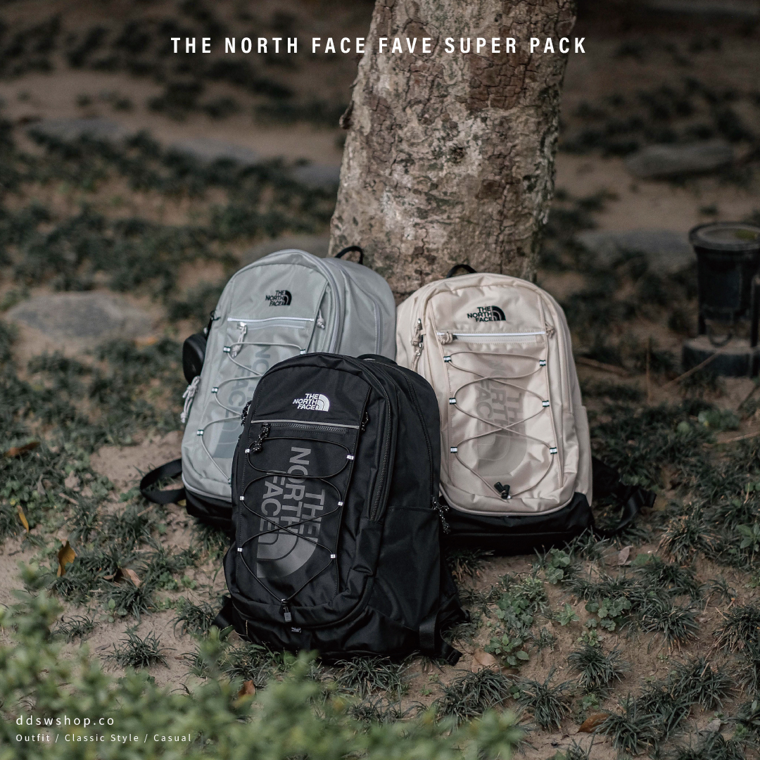 The North Face Super Pack 包包White Label 輕量多功能抽繩後背包附掛包