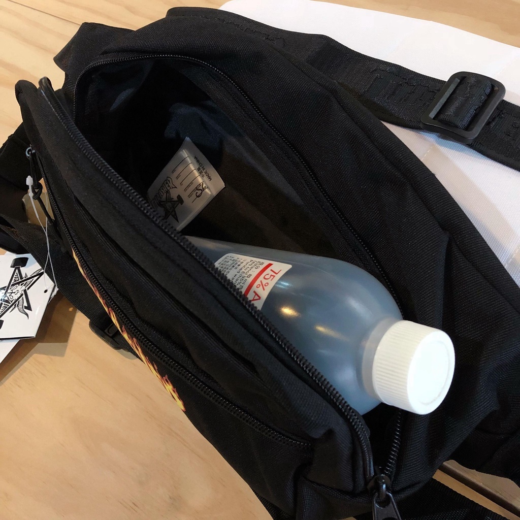 ☆ETW☆【EASY TO WEAR】THRASHER 日線 FLAME FANNY PACK WAIST 火焰 腰包 黑色 白色