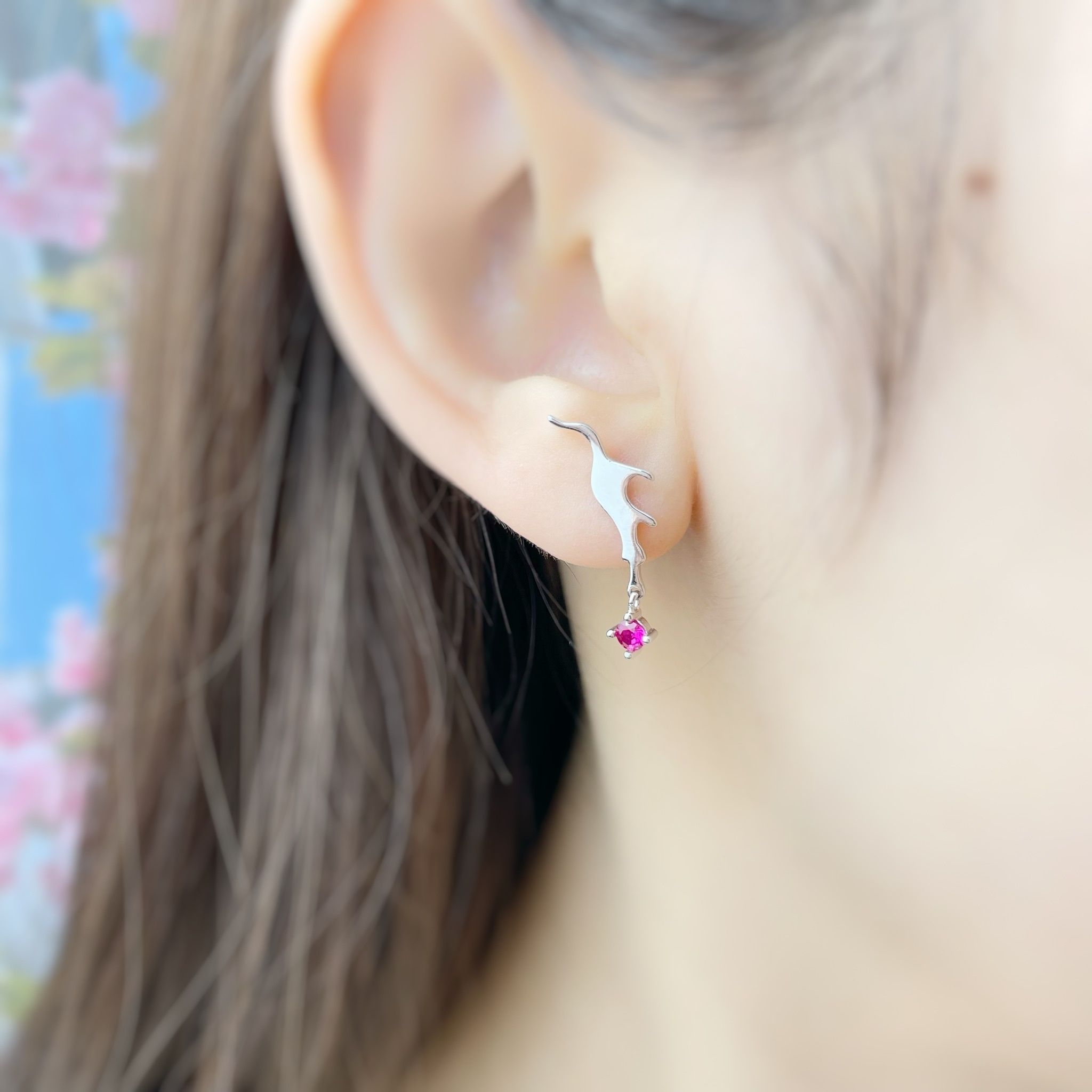 | 925純銀 | 小貓耳環 | EA0262 |