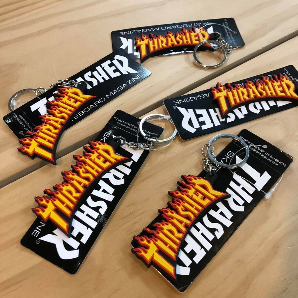 ☆ETW☆【EASY TO WEAR】日線 THRASHER FLAME KEYCHAIN 日本限定 火焰 鑰匙圈 立體火焰 現貨