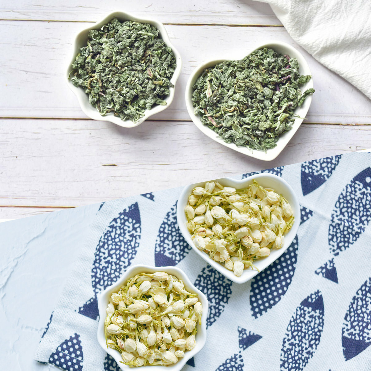 [舒壓提神2件組合]-薄荷葉茶45g+茉莉花50g