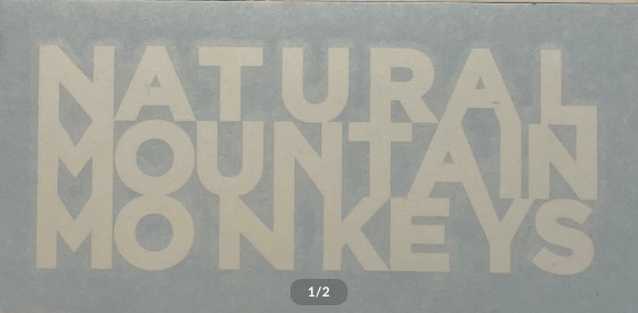 日本Natural Mountain Monkeys CUT-OUT Sticker 貼紙