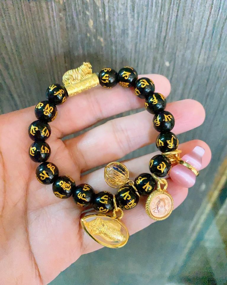 泰國龍婆本廟 🌟經文黑石全效手鍊🌟