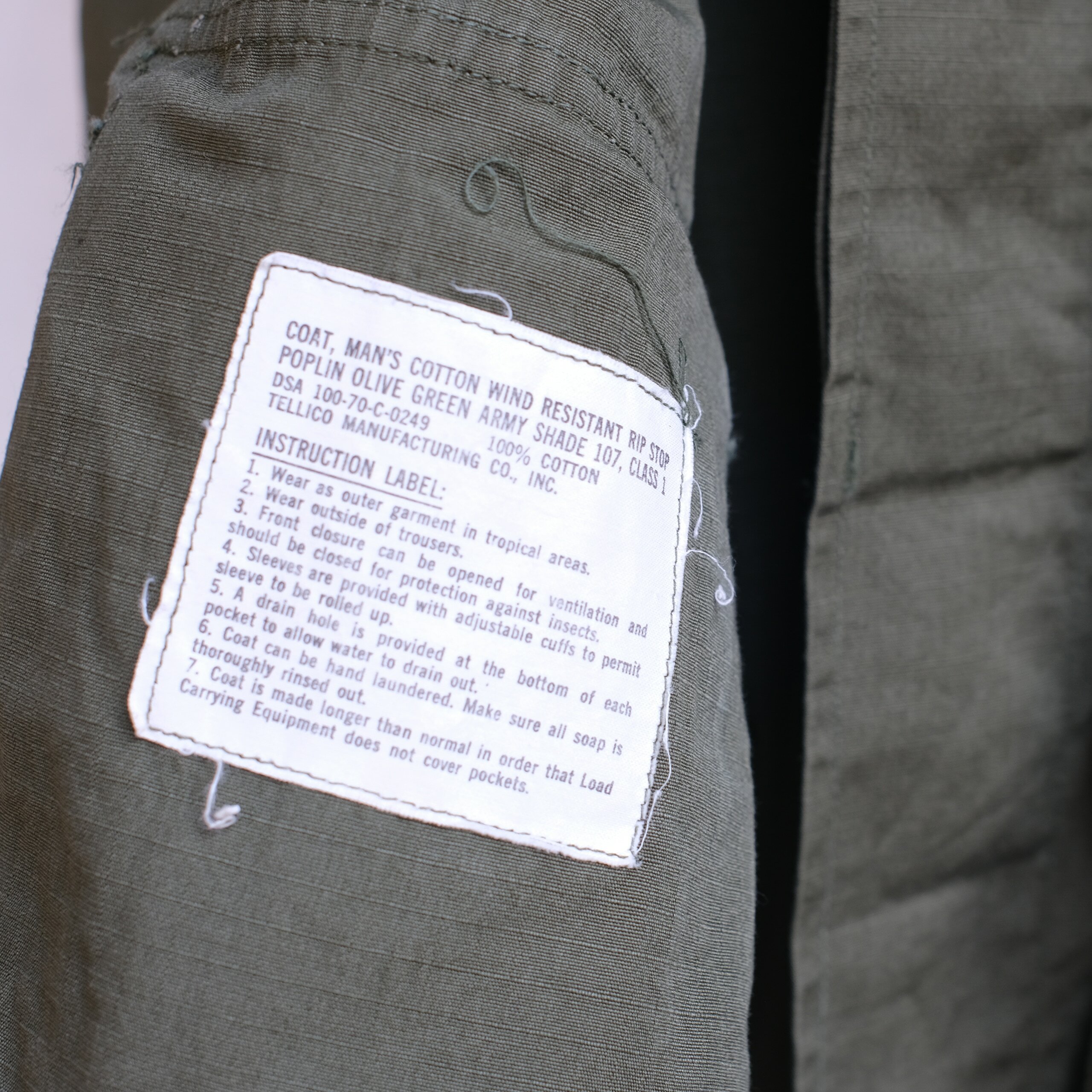 US ARMY jungle fatigue jacket (USED)