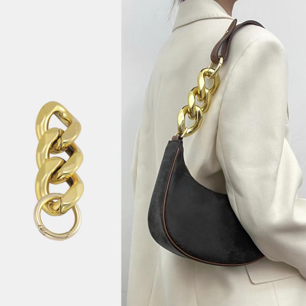 凱旋門老花AVA腋下包改造延長皮肩帶斜挎包帶單買配件