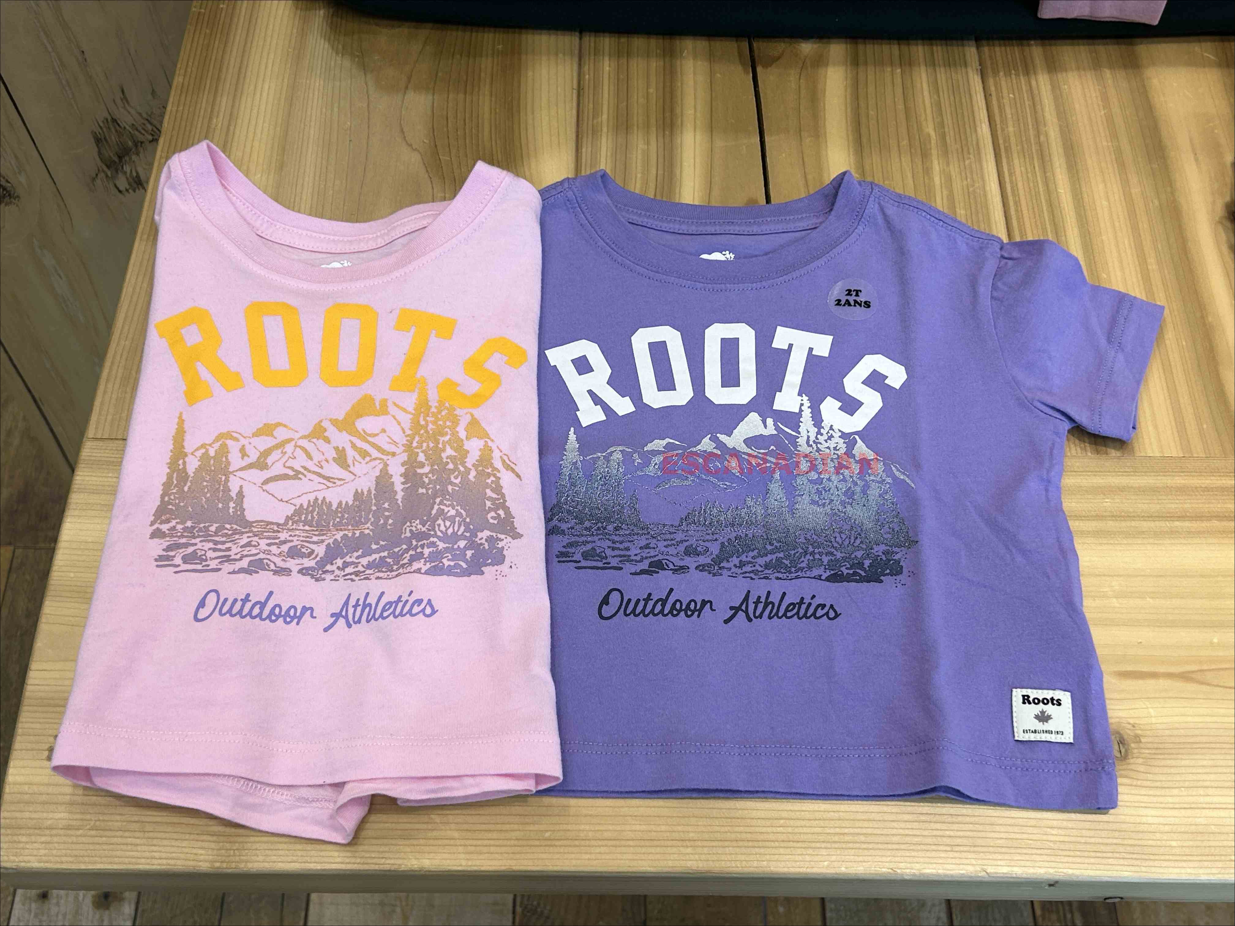 ROOTS 小女童 戶外系列 短TEE (2色)