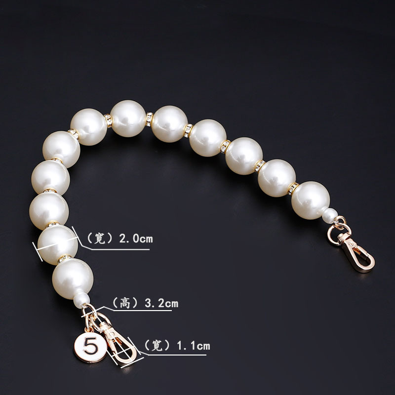 手機殼鏈條diy配件珍珠鏈子替換短鏈壓克力鏈條掛繩