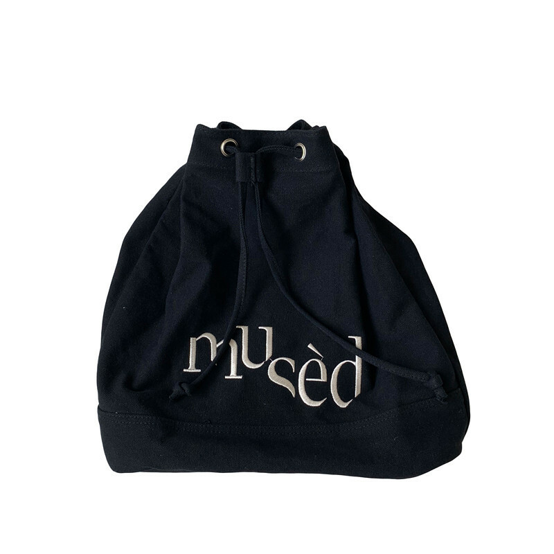 《1948》韓版手提雙肩字母印花水桶包