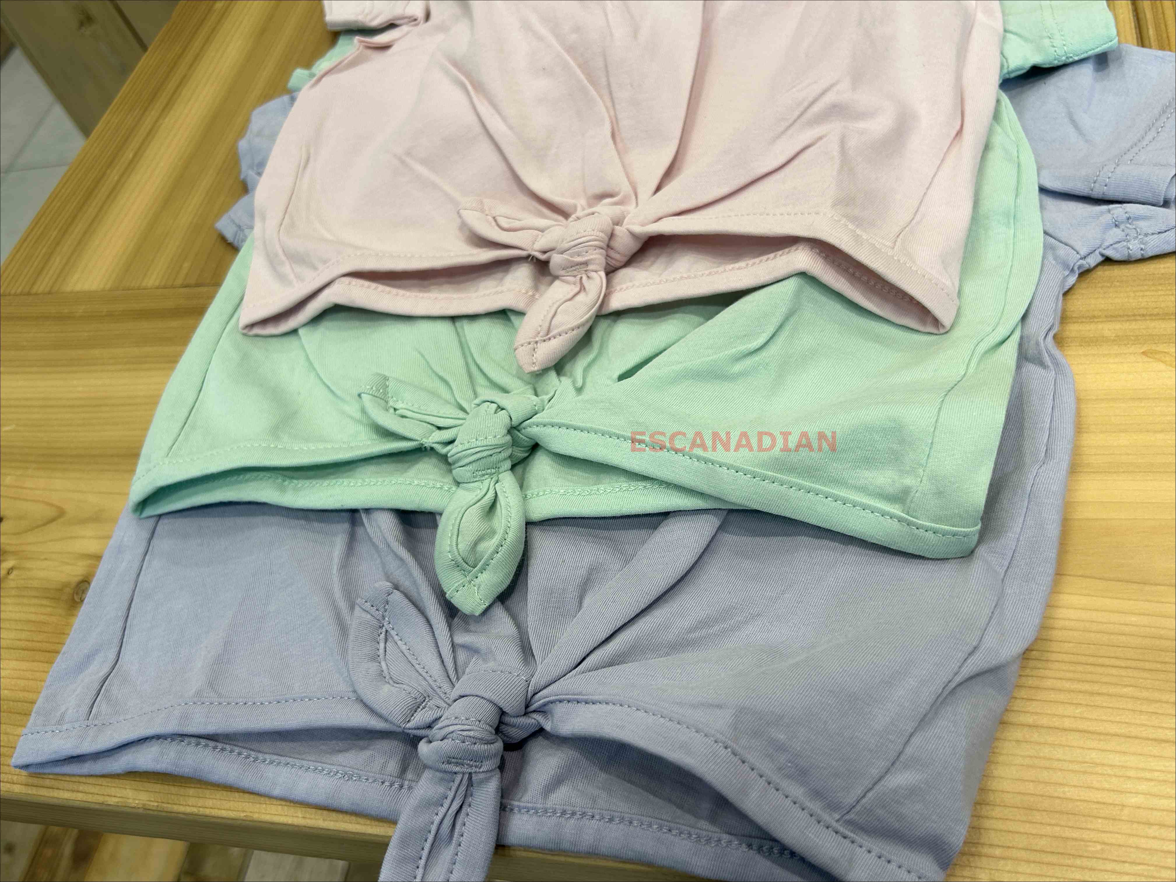 ROOTS 小女童 花卉文字 打結設計 短TEE (3色)