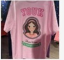 [S] YSW LUNA ALL WOMEN SHOULD BE HAPPY PRINT T-SHIRT,PINK, E2550PLTS12 [FINAL SALE] (SYW149)