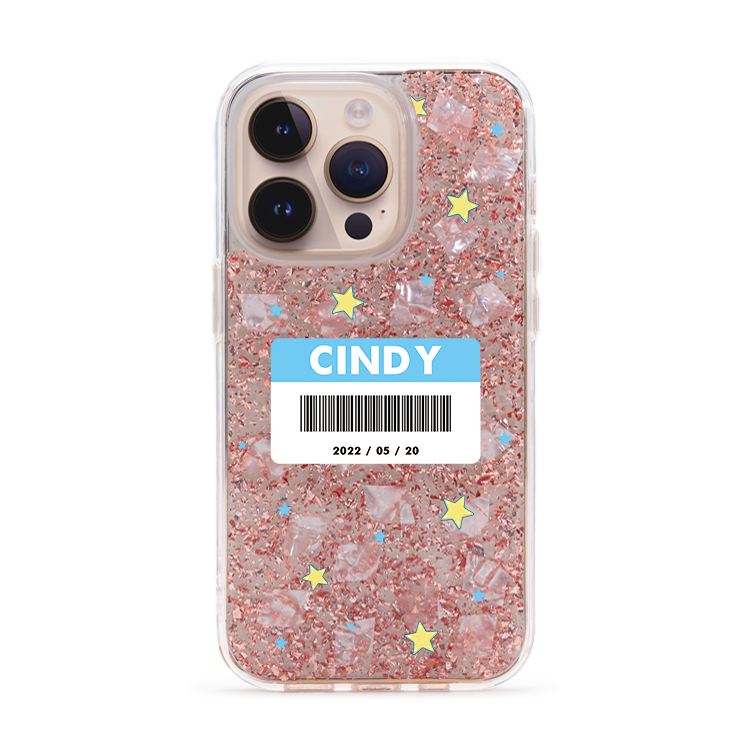 可愛載具 玫瑰金貝拉殼 - (訂製名字) iPhone客製化手機殼