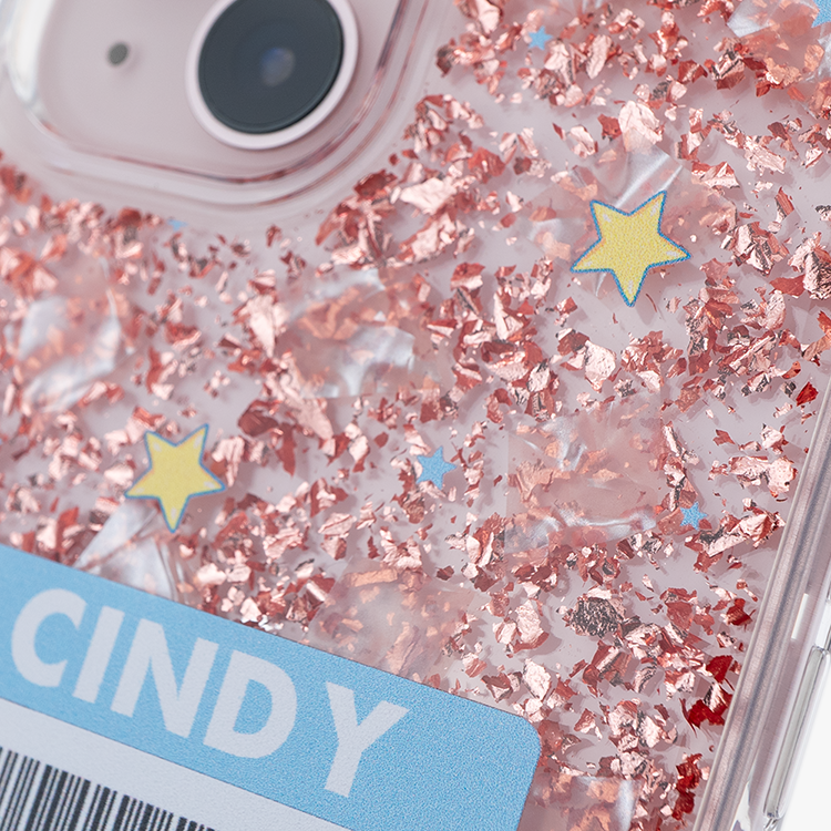 可愛載具 玫瑰金貝拉殼 - (訂製名字) iPhone客製化手機殼