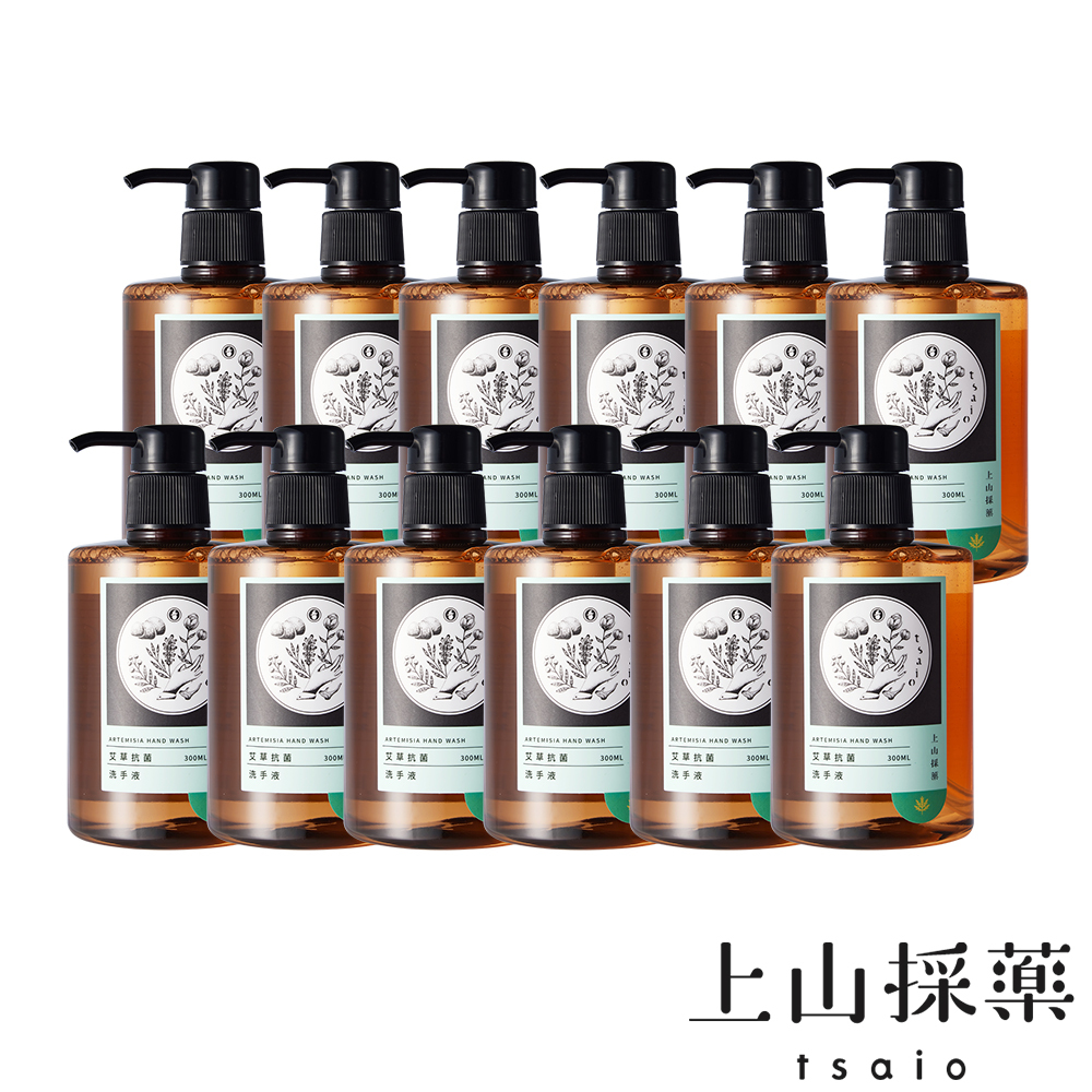 【tsaio上山採藥】艾草抗菌洗手12入組
