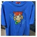 [S] YSW BIG PRINT LOUD HEADSET T-SHIRT,BLUE, H2WTS16BLGD [FINAL SALE] (SYW154)