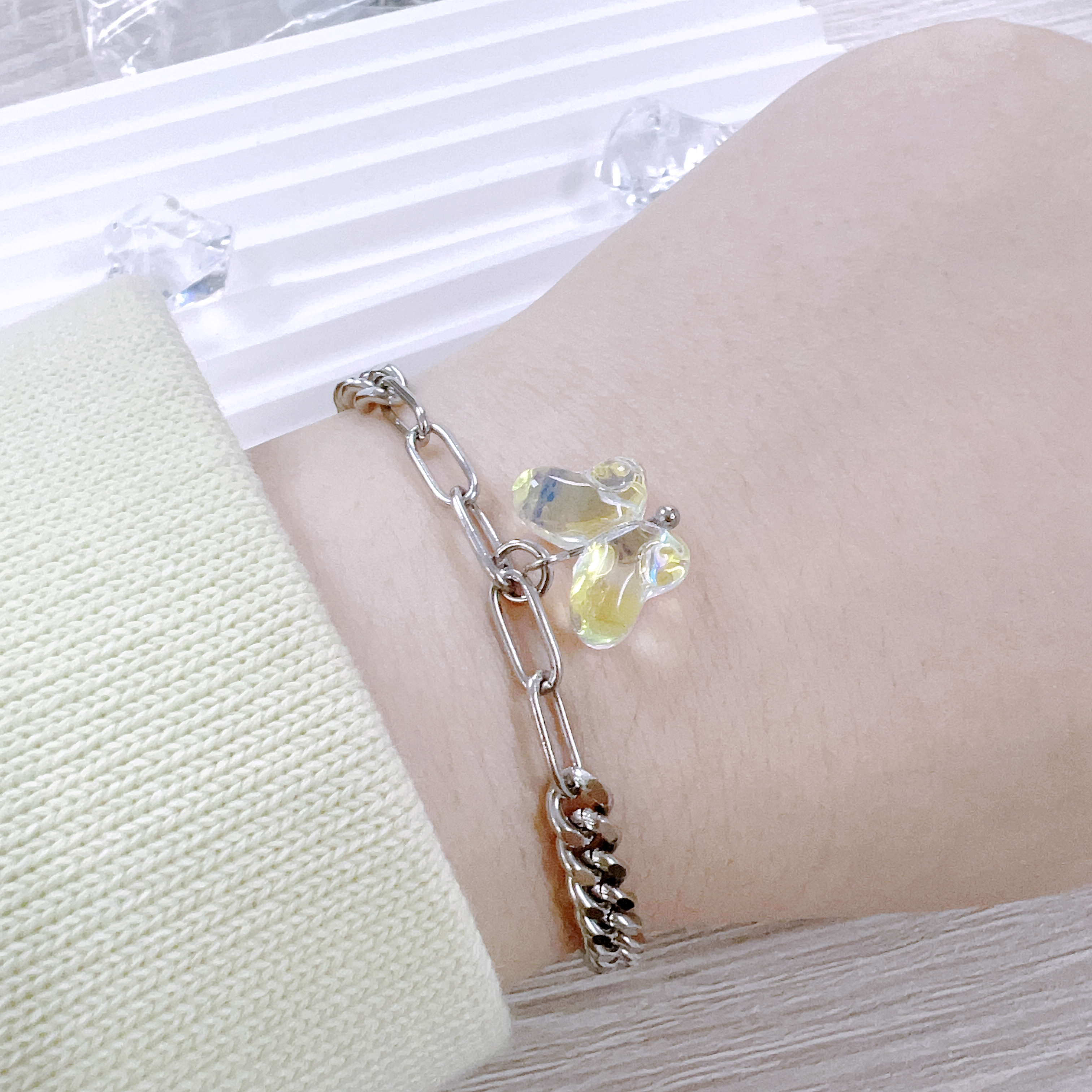 現 貨 | KR 蝴蝶 圈圈手鏈 5326