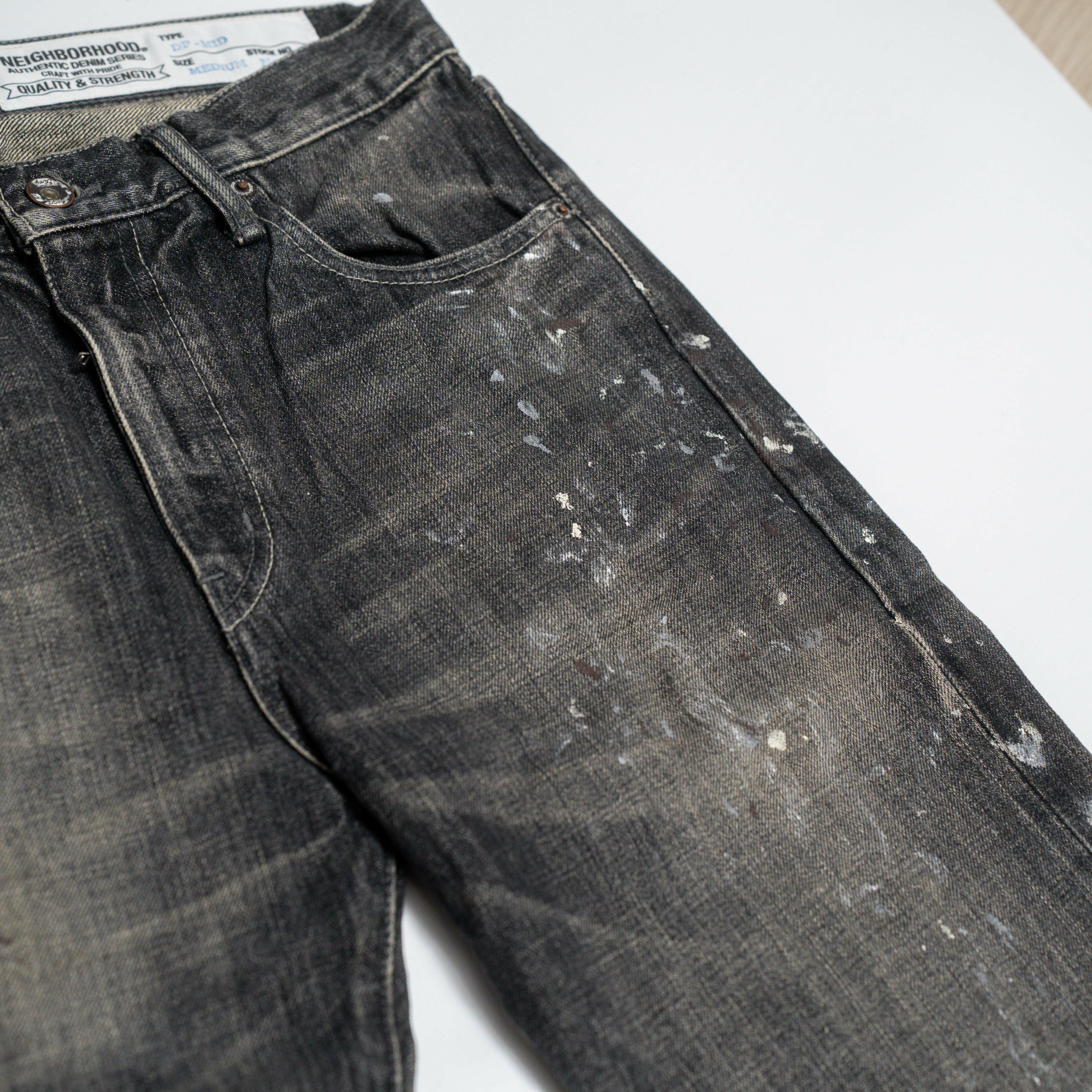 2017SS NEIGHBORHOOD SLJM SAVAGE DP MID SLAM JAM 聯名 歐洲限定 破壞 牛王 牛仔褲 現貨