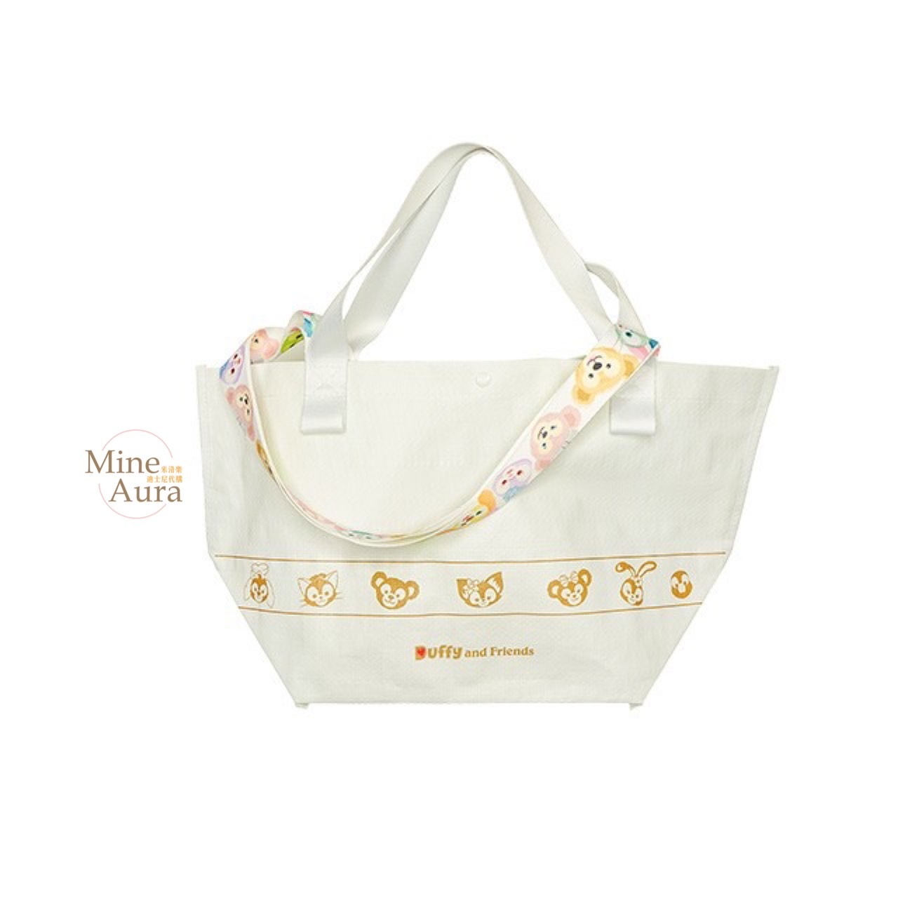 達菲 Duffy  與好友們 圖案 S號 購物袋 提袋 D&F達菲系列 -香港迪士尼樂園