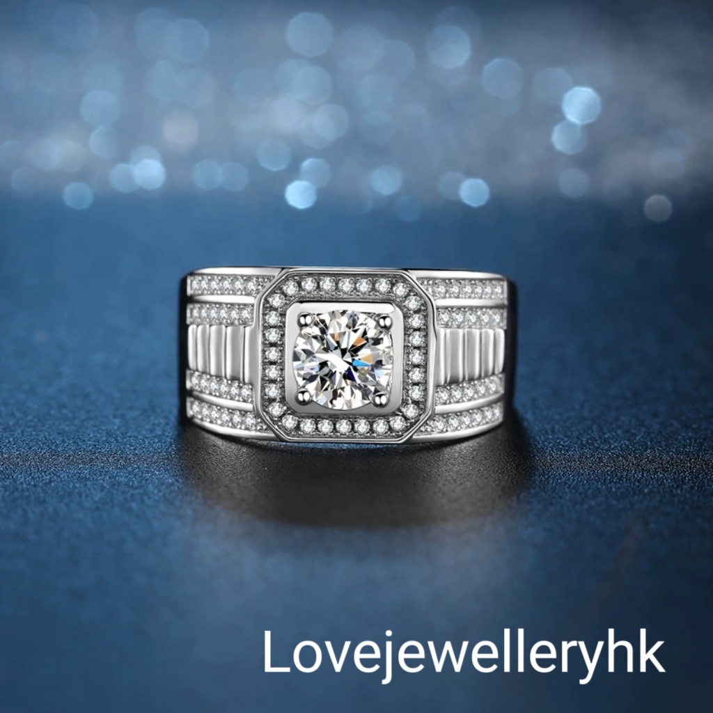 豪邁莫桑男戒R1C025